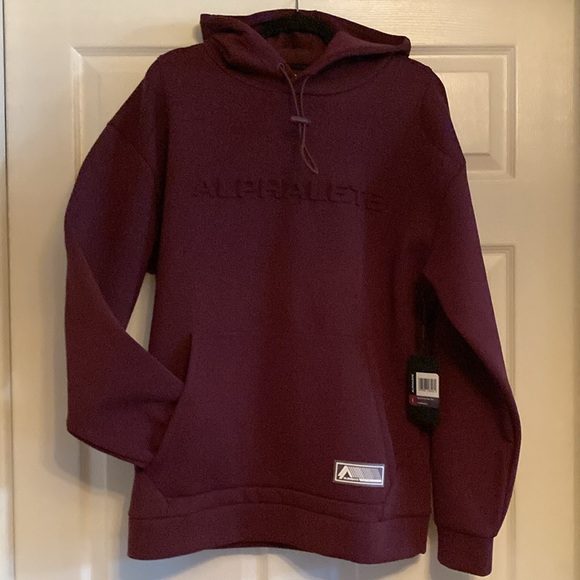 NWT - Alphalete Hoodie (L) Merlot Colored -Matching jogging pants also available - Picture 2 of 10
